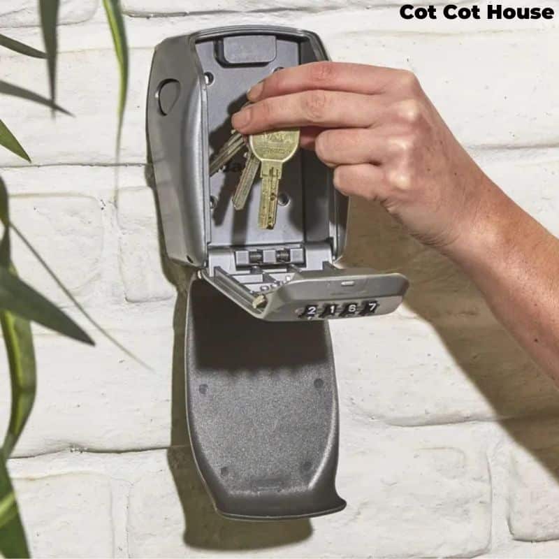 Cot Cot House Boite coffre à clés murale à code cadenas
