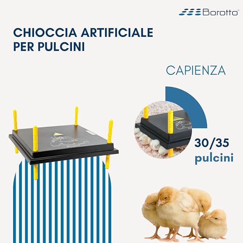 Borotto plaque chauffante poussins 50/55 50W thermostat
