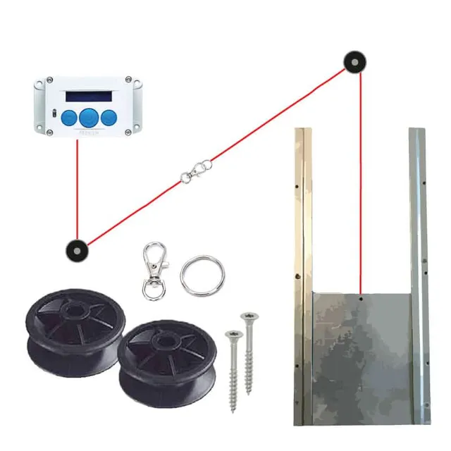 Cot Cot House Kit Galets Poulies Renvoi Portier Automatique