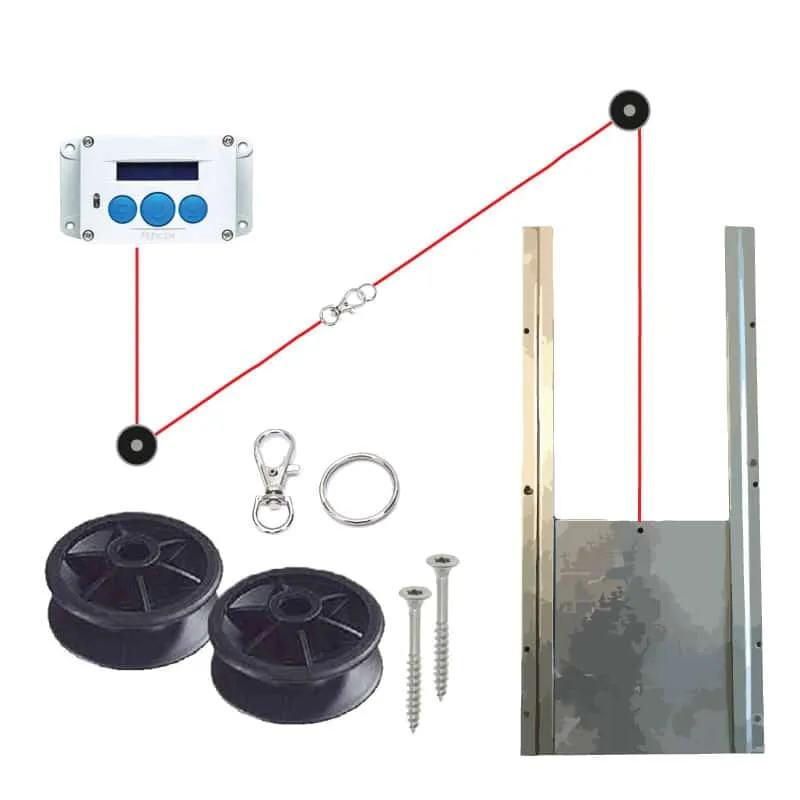 Cot Cot House Kit Galets Poulies Renvoi Portier Automatique