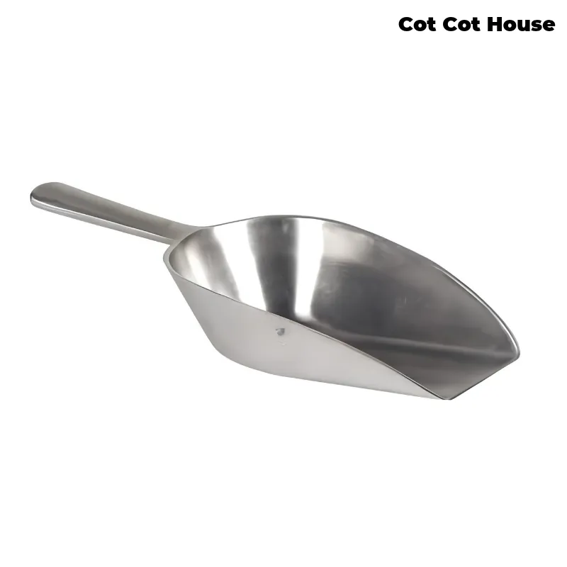 Cot Cot House Mangeoires pelle à grain aluminium 1 kg