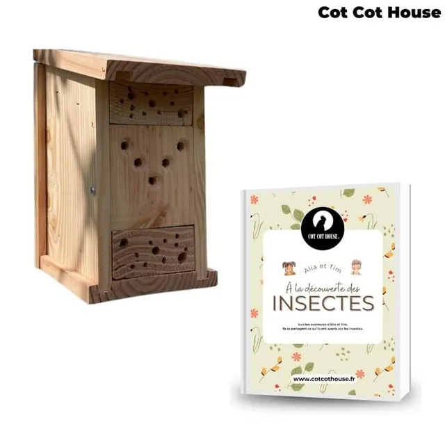 Cot Cot House Kit insectes auxiliaires hôtel à insectes + livret 16 p