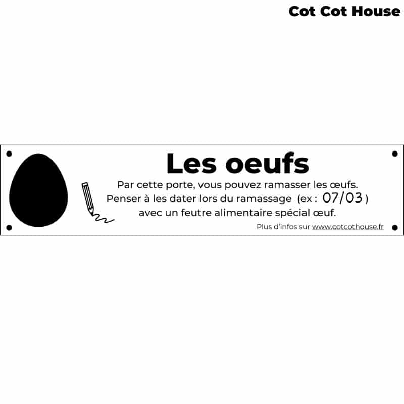 Cot Cot House Plaquette affichage gravée PL-F-EAU eau