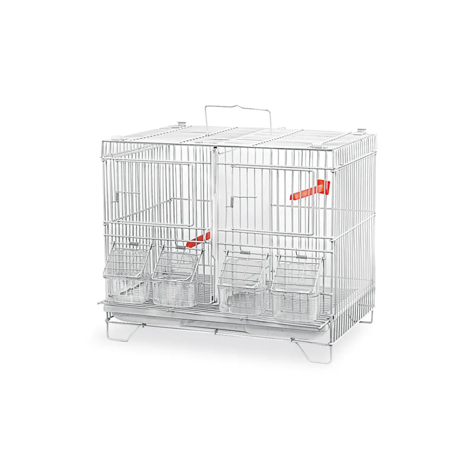 GAUN Oiseaux Cage Canari 2 Compartiments 40 cm