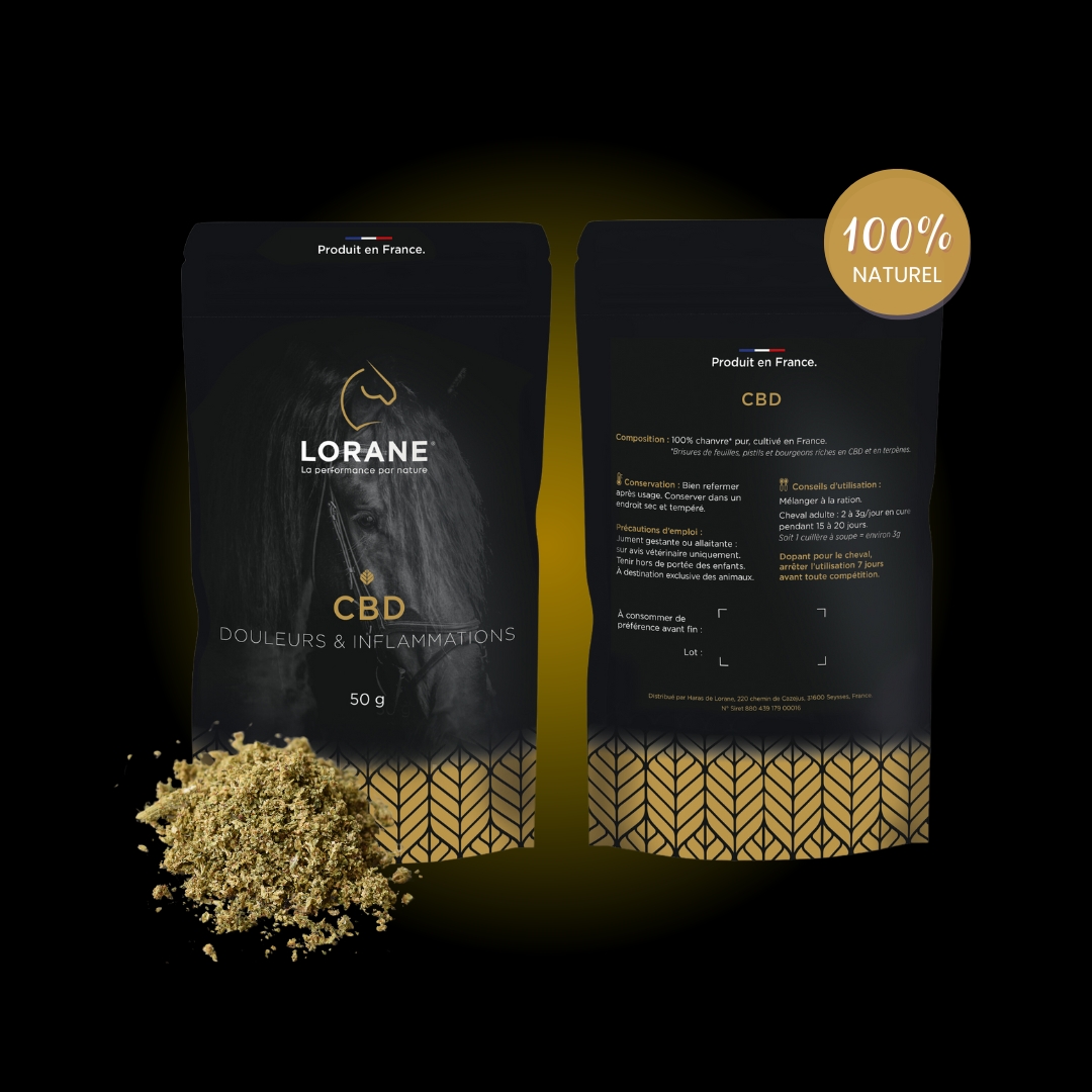Lorane CBD complément cheval calme bien-être
