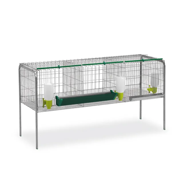 Gaun Cage Engraissement Poulets 3 Compartiments Galvanisé