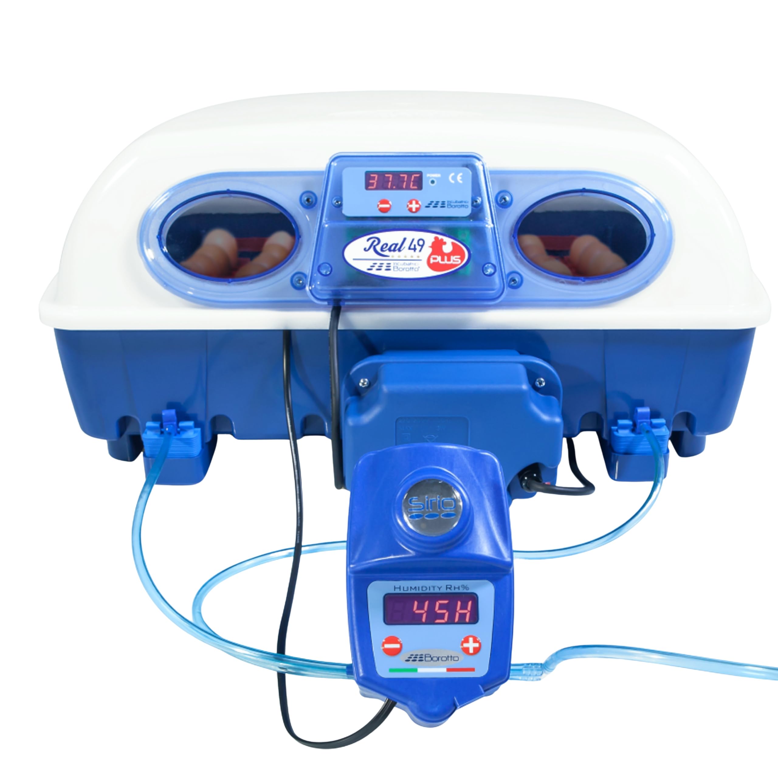 Borotto Real 49 Plus Expert couveuse 49 œufs Sirio bleue