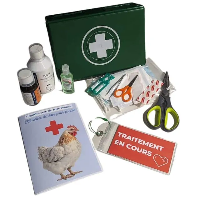 Cot Cot House kit valise de soin poule essentiels complet