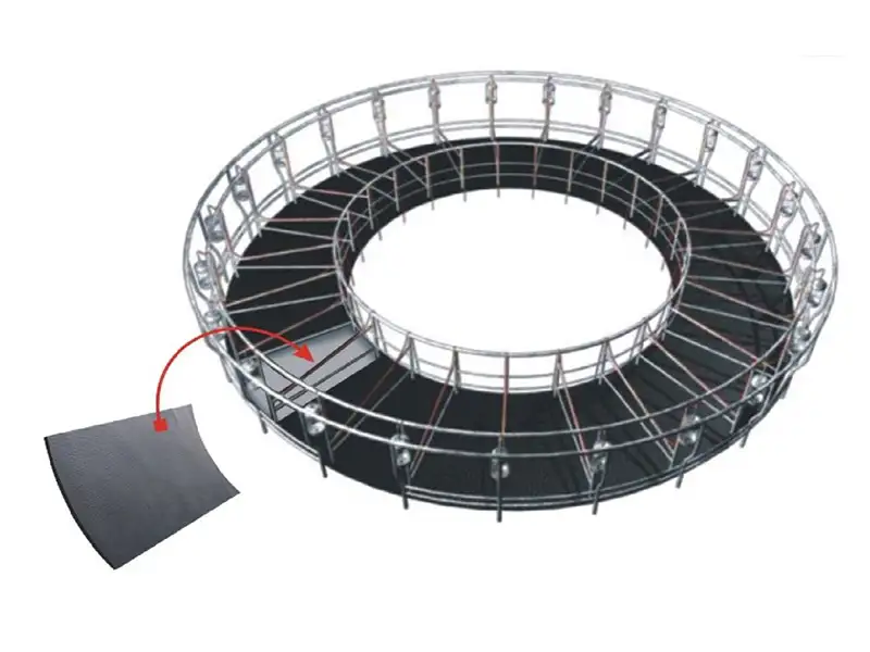 IDS ID ROTO tapis salle de traite rotative 17 mm