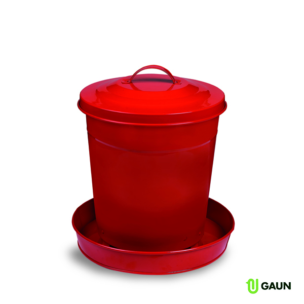 GAUN Volailles Mangeoire Peinte 6 KG Remplissage Haut