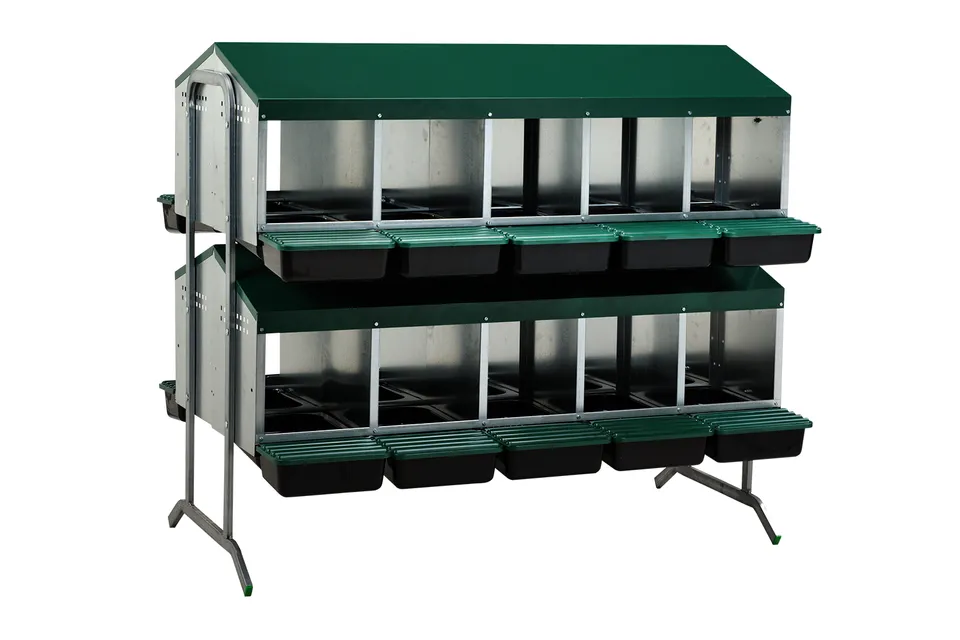 GAUN Volailles Pondoir batterie 20 cases fond plastique
