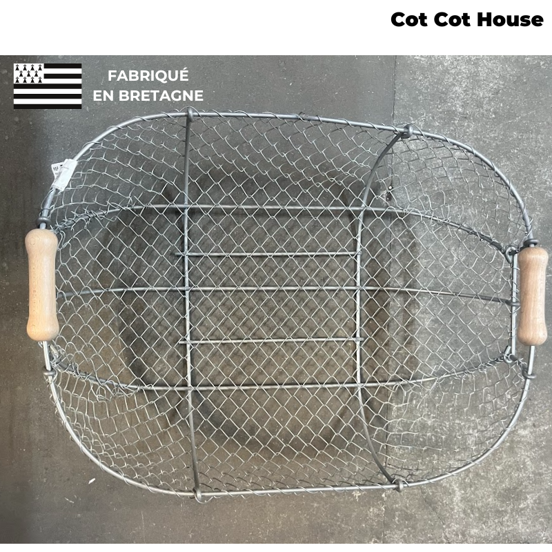 Cot Cot House Panier Resse métal 40L récolte