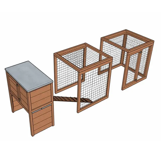 Cot Cot House volière poule extension pin Douglas France