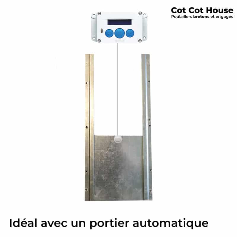 Cot Cot House Aménagement poulailler trappe XL + rails