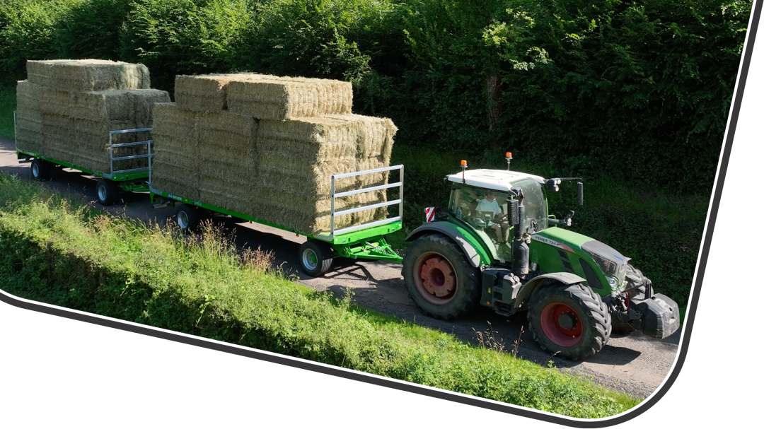 Ponge RPX Plateau 4 roues 16 tonnes transport fourrage