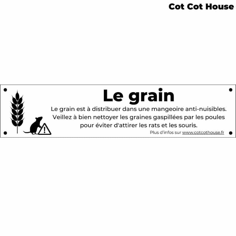 Cot Cot House Plaquette affichage gravée PL-F-EAU eau