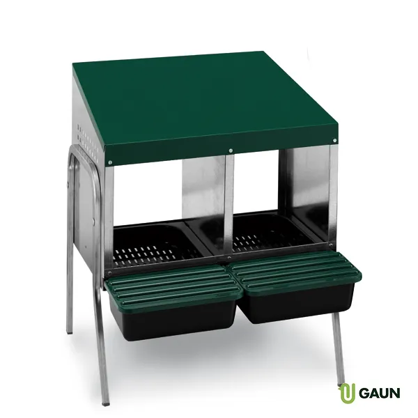 Gaun Volailles Pondoir 2 cases fond plastique avec pieds